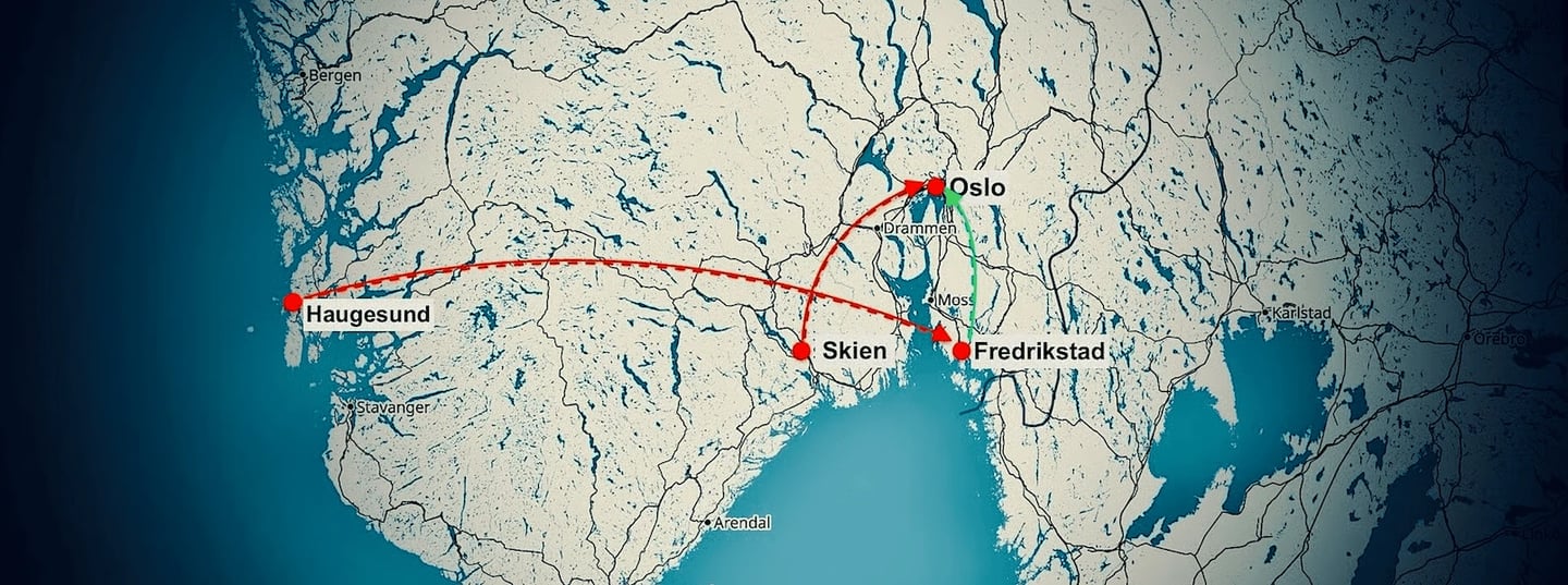 Smugling av migranter i Oslo, Norge, Frederikstad, Skien, Italy, Crotone