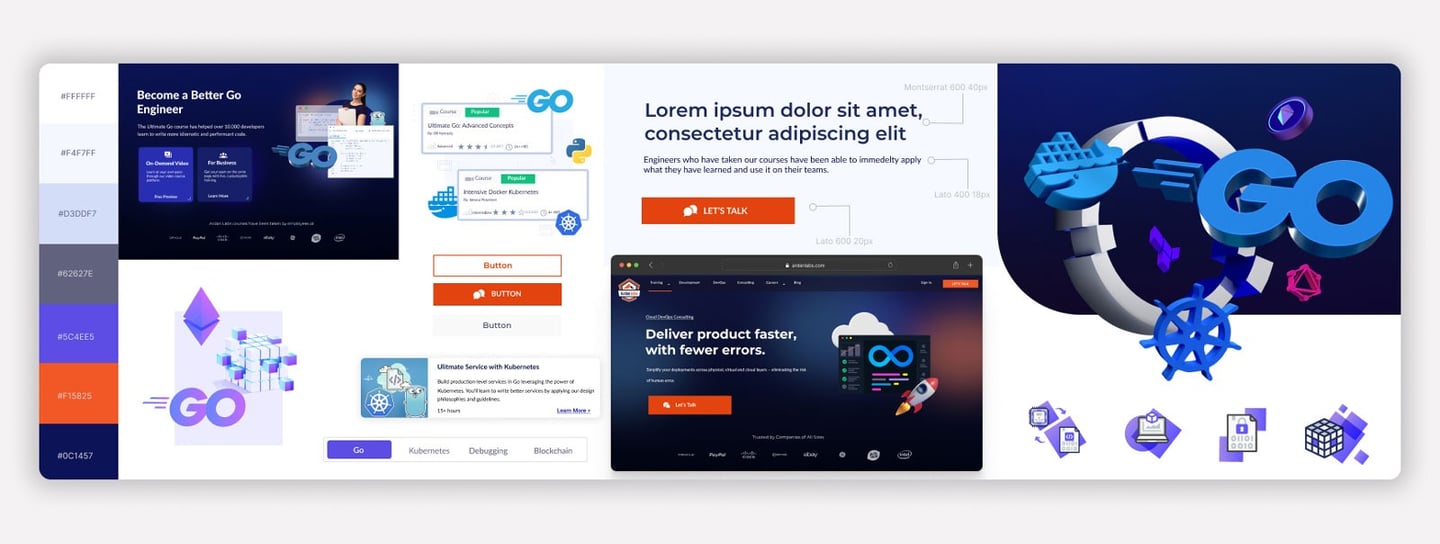 New style guide - library of aesthetic, imagery, icons, colors, typography