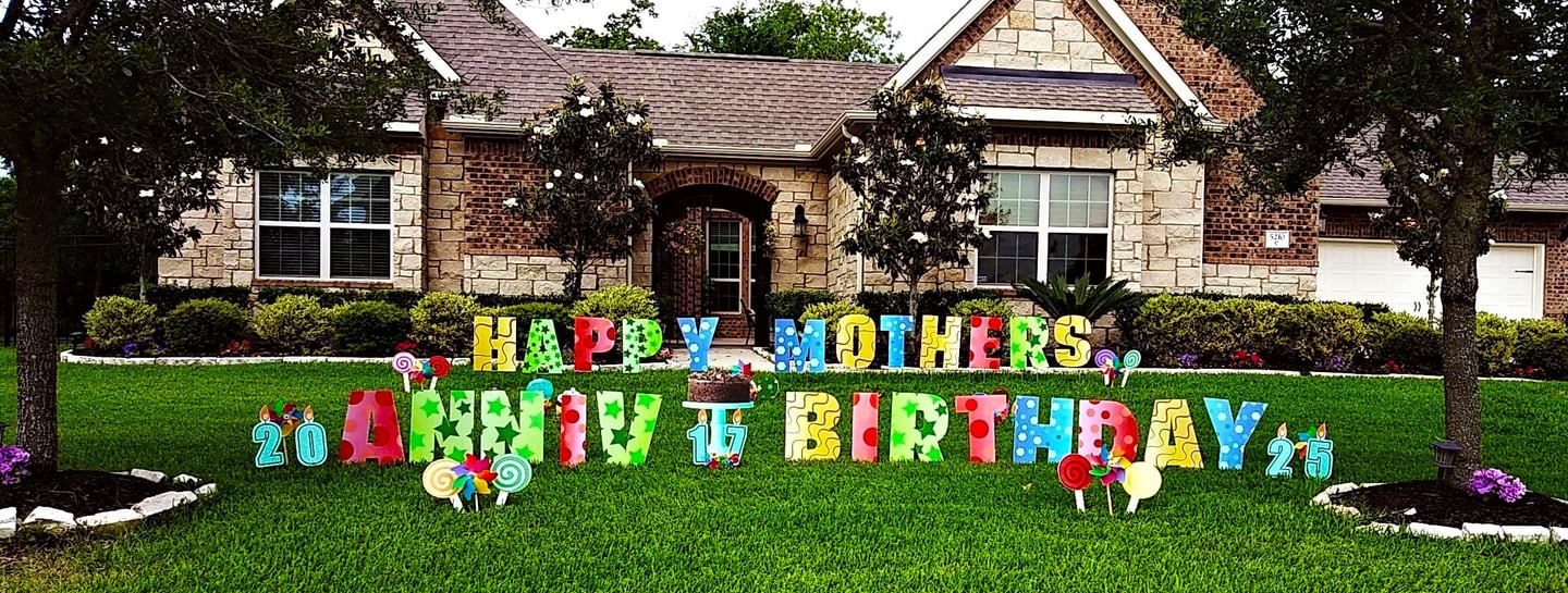 HAPPY BIRTHDAY YARD DISPLAYS