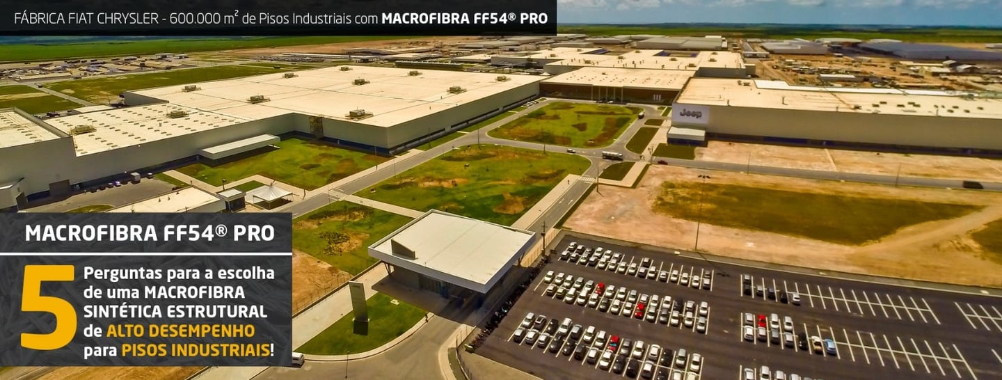 obra com macrofibra para concreto