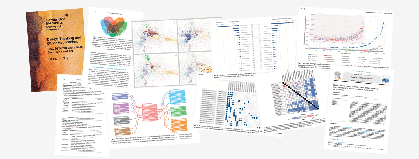 Colourful image showing a collection of technical diagrams and graphs