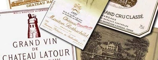 Premier Grand Cru Classé 1855 labels