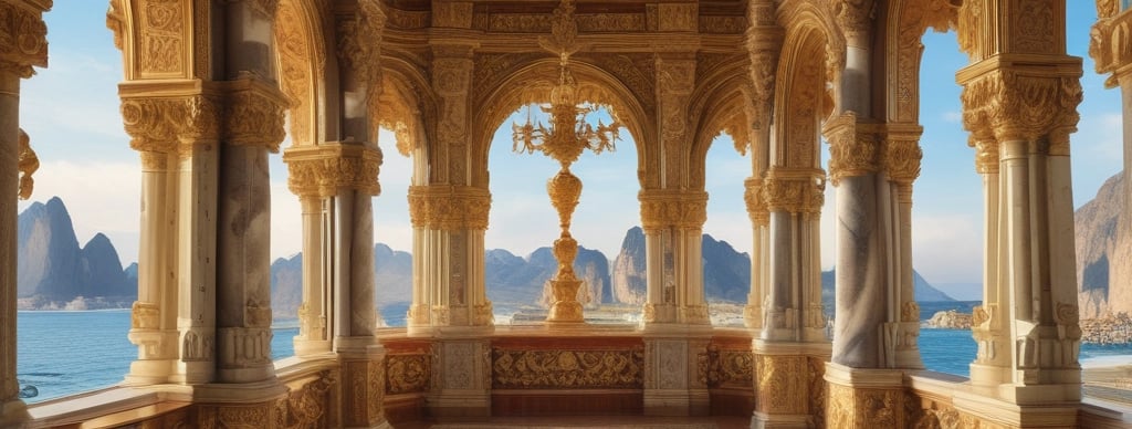 A serene luxury travel scene featuring a stylish traveler with premium gear overlooking a breathtaking mountain vista.