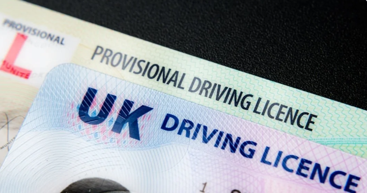 picture of a provisional driving license