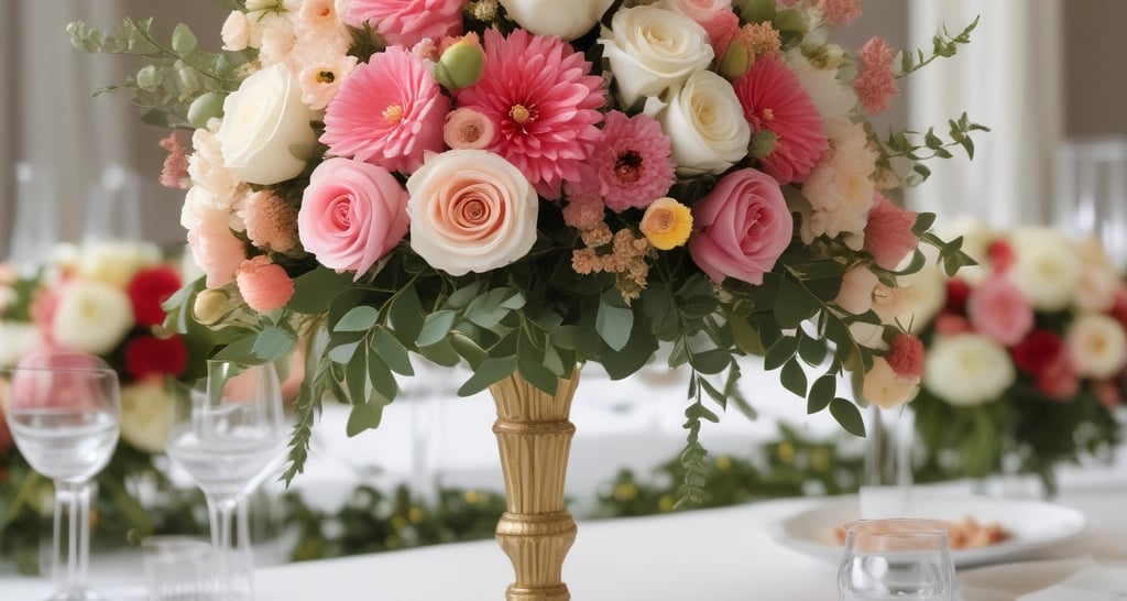 A beautifully arranged wedding agenda with floral accents.