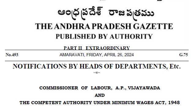 andhra pradesh minimum wages nortification 26 Apr 20224