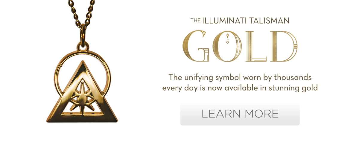 crown gold talisman, showing the prestige of the illuminati organization.