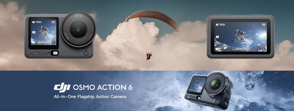 dji osmo action 6 kamera paragliding gleitschirmfliegen cameras