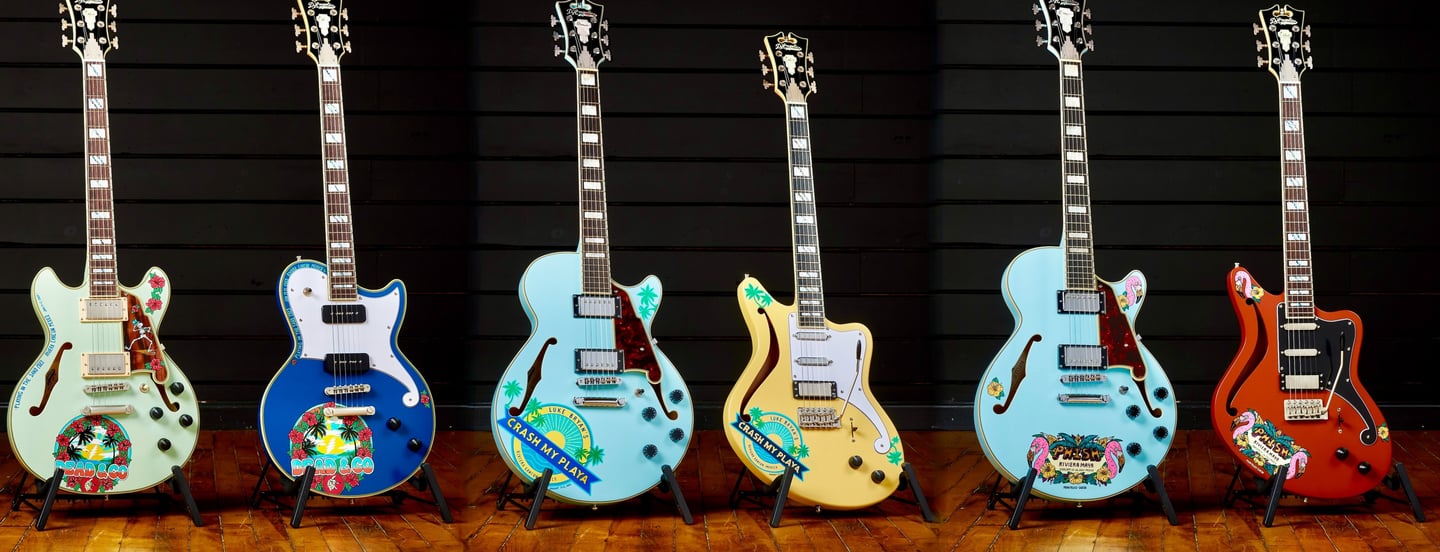 Dead and Company hand-painted guitars - graffiti-garage by Nancy Elhallak