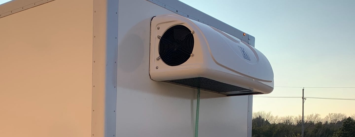 picture of the refrigeration unit on the mobile refrigerated trailer