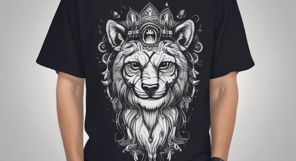 black and white crew neck t-shirt