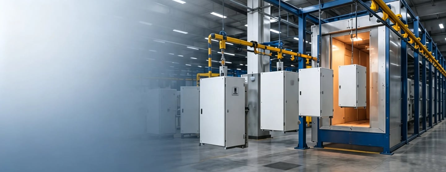 Powder Coating for Electrical Enclosures banner
