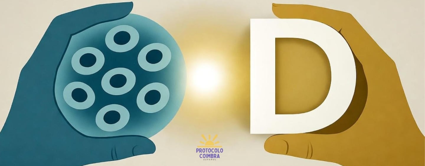 Tregs + vitamina D favoreciendo la tolerancia inmunológica.