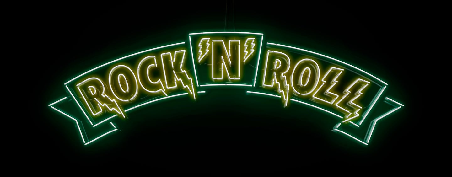Rock'N'Roll banner neon sign