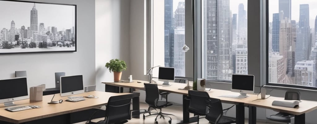 A diverse team collaborating in a modern office environment, discussing strategies and solutions.