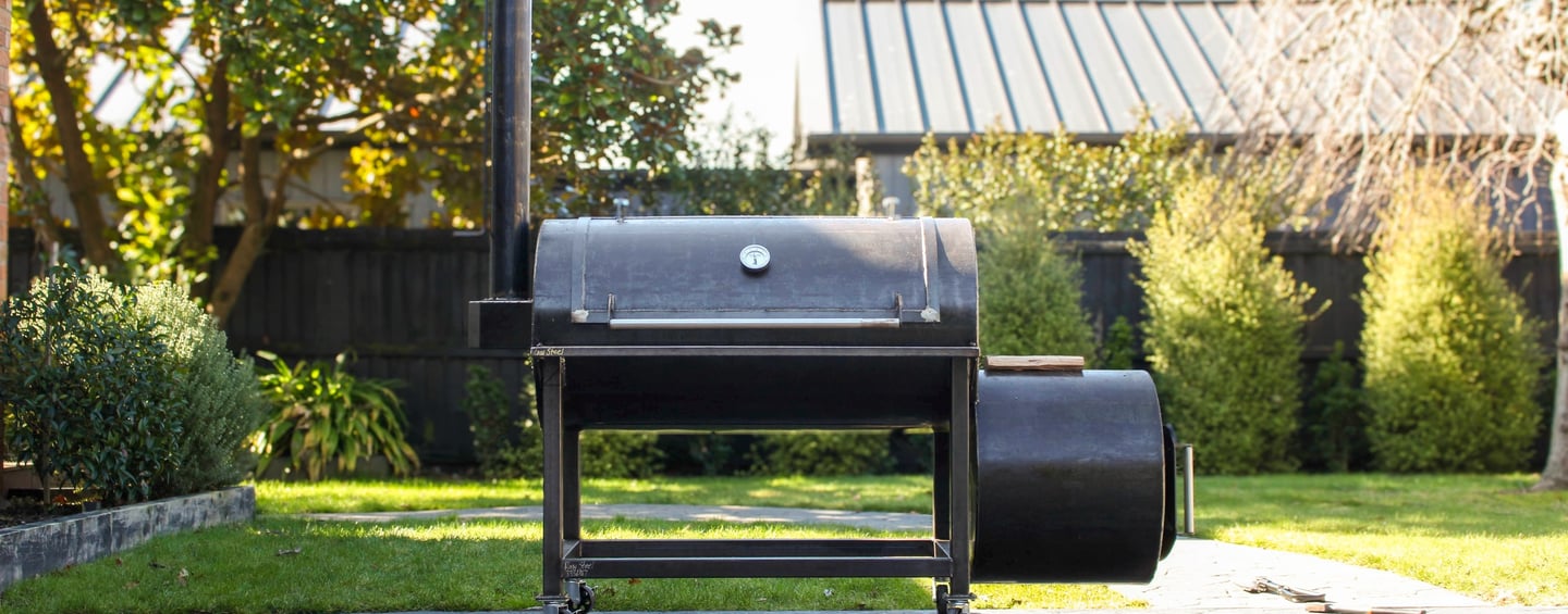 High quality photo of a nz made offset smoker