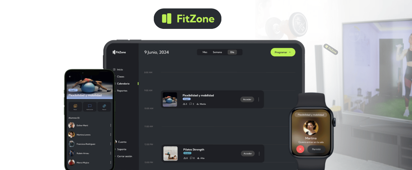 Multi-device design for an online gym