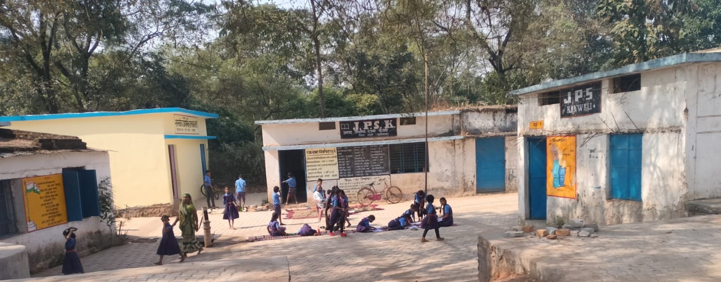 students on the ground
