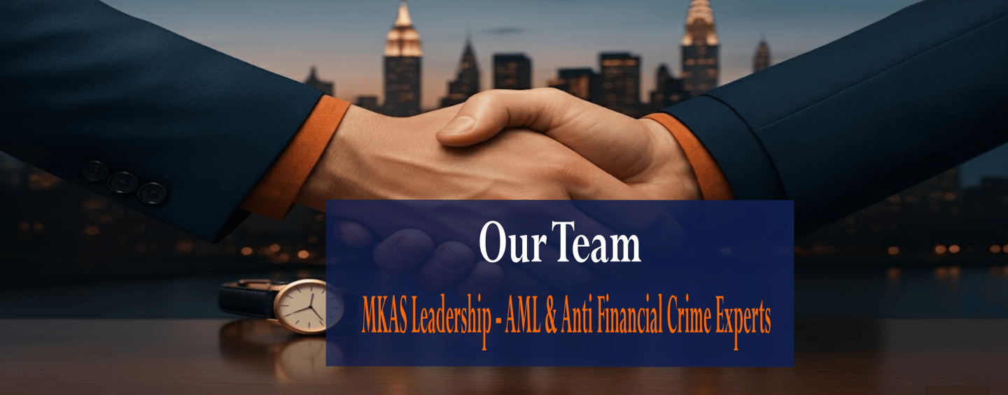 MKAS leadership team — experts in AML, compliance, governance, and financial-crime risk.