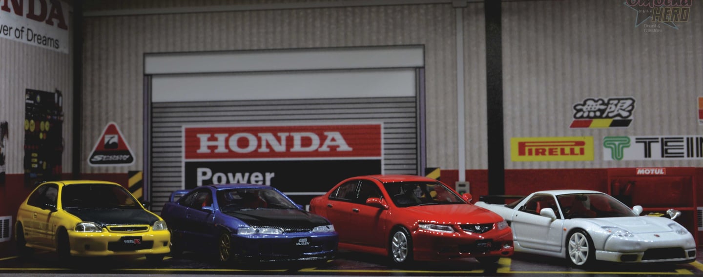 1:64 SI E-AT Civic, , Integra Type R, Accord Type R & Spoon EK 9 Type R