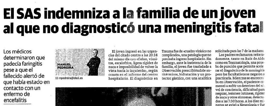 error diagnóstico de meningitis