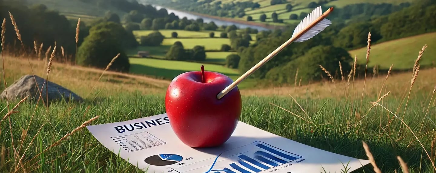 Aveti AI guides businesses with precision like William Tell striking an apple - swift and sharp.