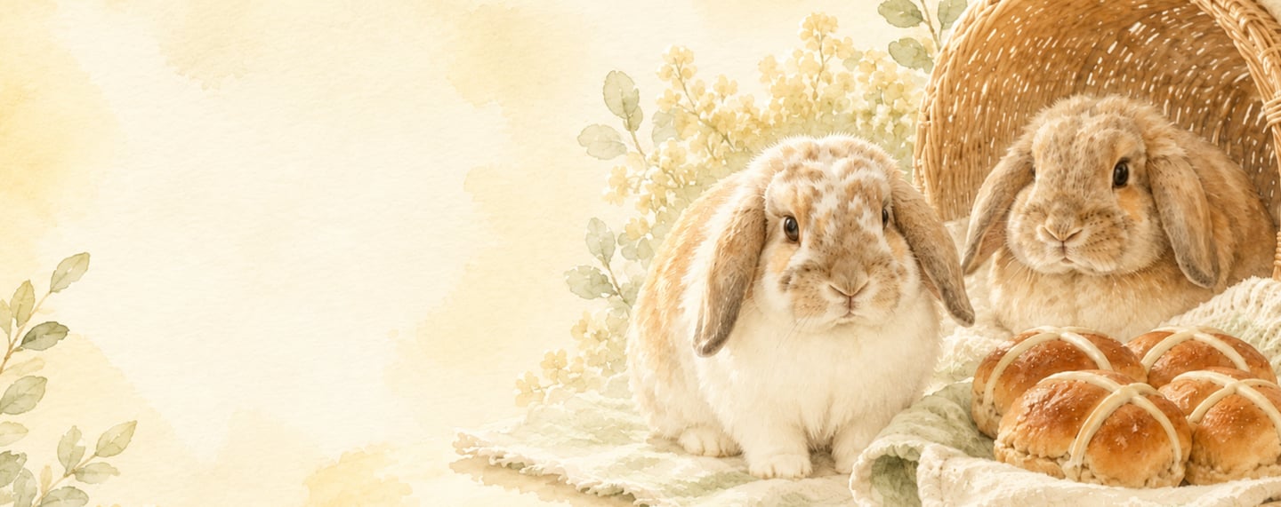 Hot Cross Buns' About Hot Cross Buns Banner