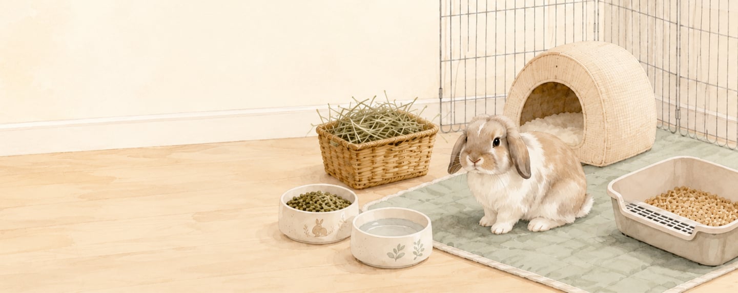 Hot Cross Buns' Bunny Care Supplies banner