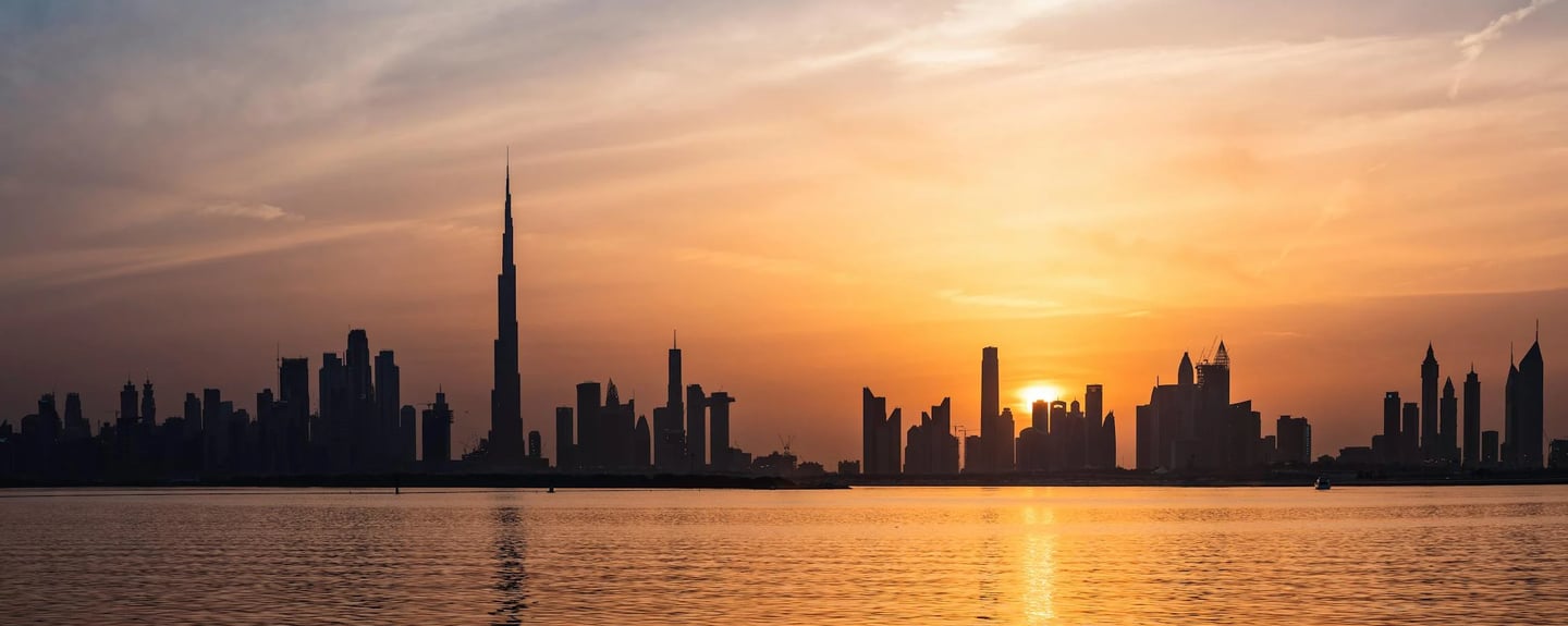 golden hour in Dubai