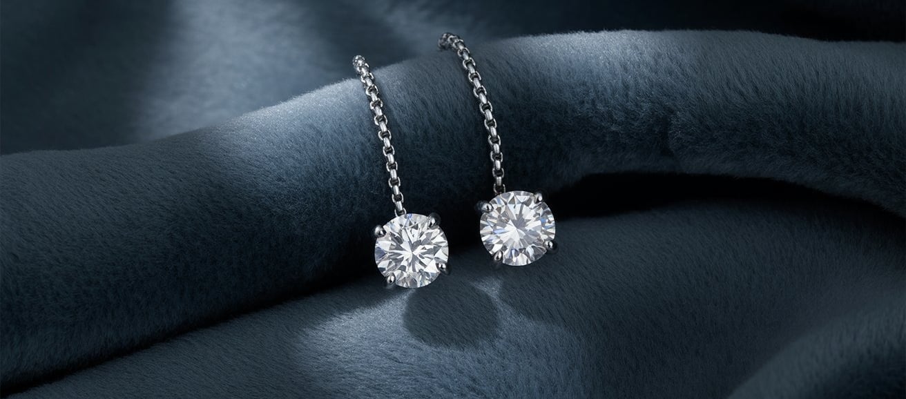 Solitaire Lab Diamond Earring by Shambh