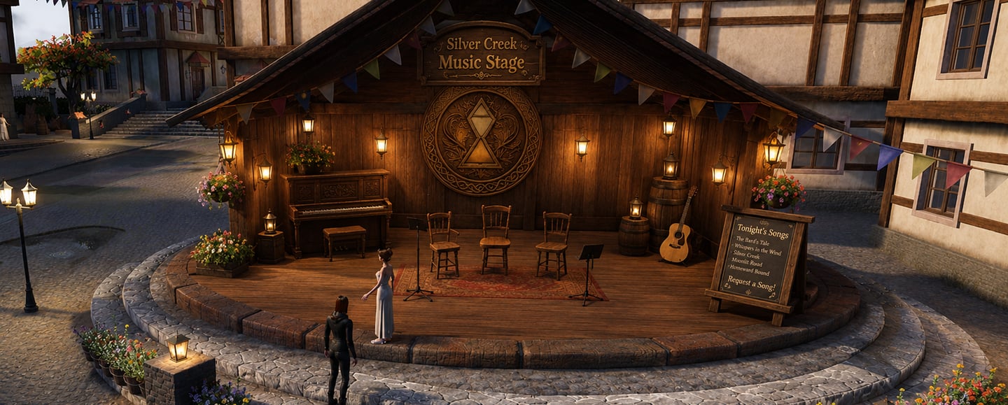 Music Stage in Silver Creek Town