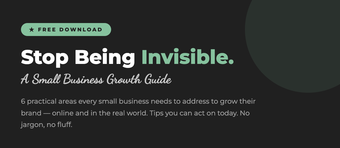 Free Download Guide - Stop Being Invisible