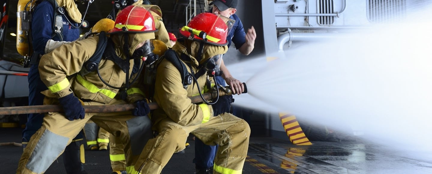 a group of firefighters in full gear