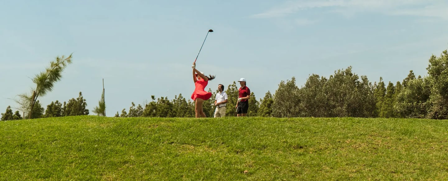 Vista panorámica de El Chaparral Golf Club en Mijas, Málaga