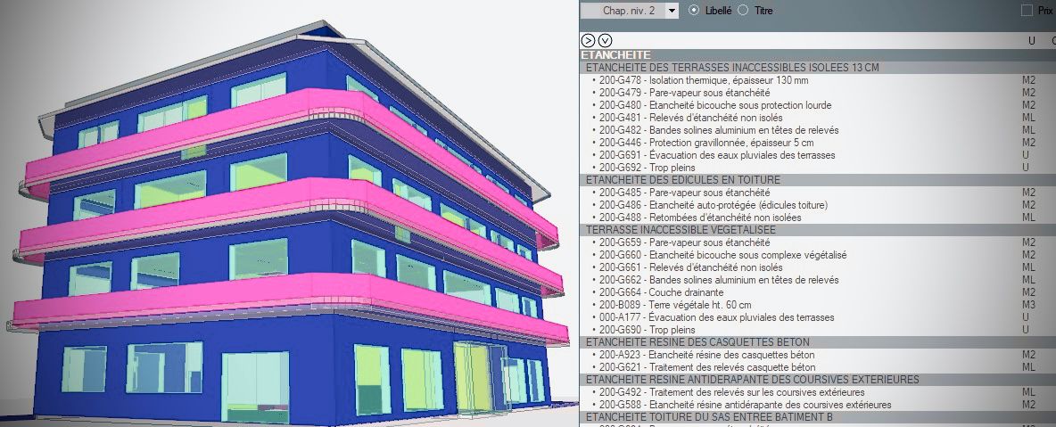 métrés maquette 3D Marseille
