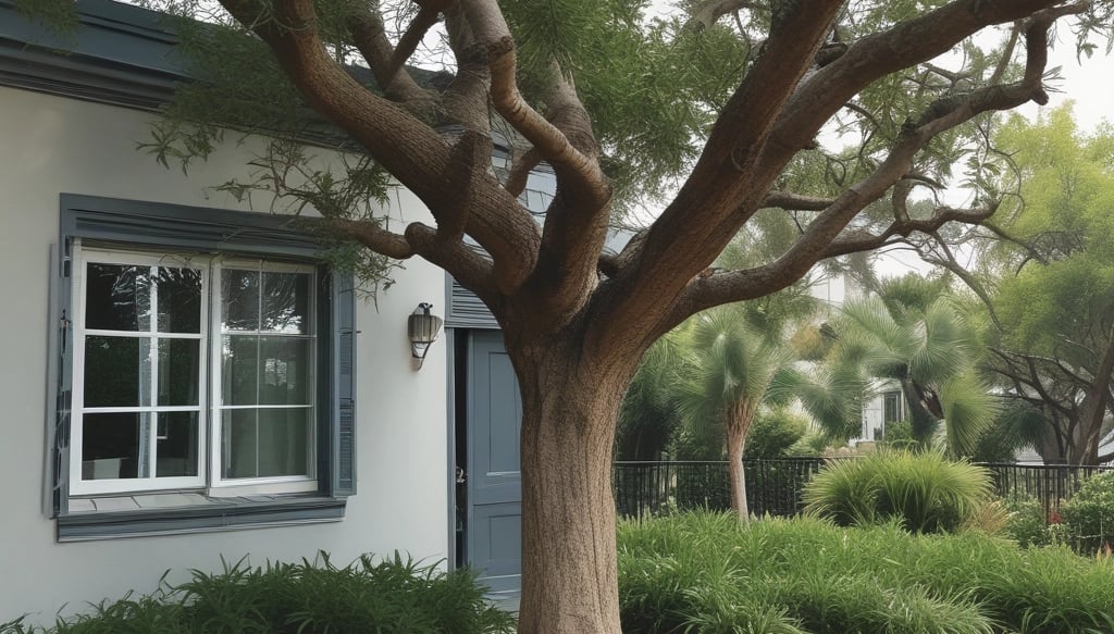 A clean and organized office space with sunlight streaming through large windows
