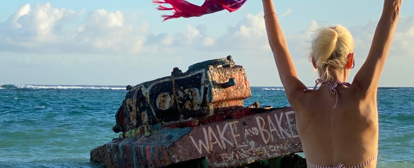Wake and Bake on Culebra's Flamenco Beach