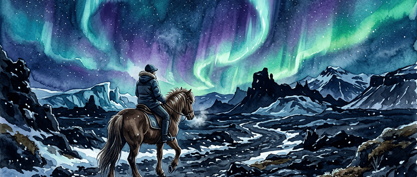 Islanda: Galoppare sotto l'Aurora BorealeIl cavallo islandese è una razza a parte: piccolo, resisten