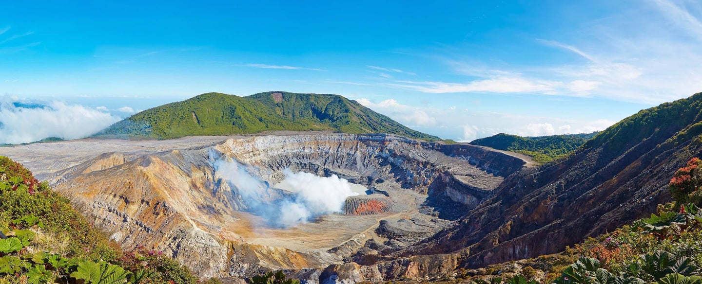 A volcano in the Mountains of Costa Rica