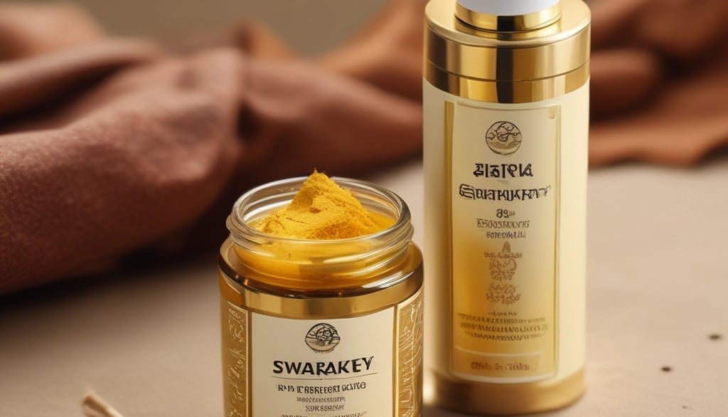 a bottle of swarkskyy gold with a bottle of swarks