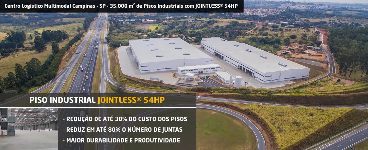 obra com Piso jointless