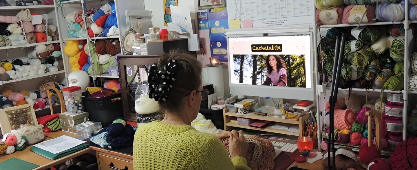 Dals l'atelier de Cachalabibi, en France