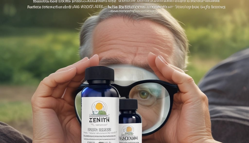 a man with glasses and sunglasses on his face, holding a bottle of enth