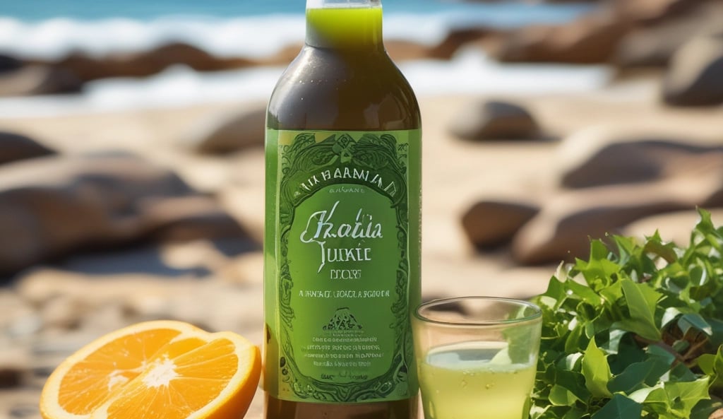 a bottle of orange juice with a glass of juice