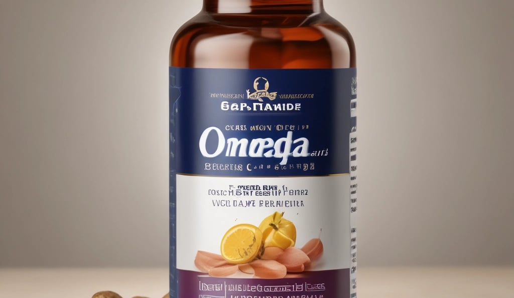 a bottle of omega omega omega omega supplement supplement supplement