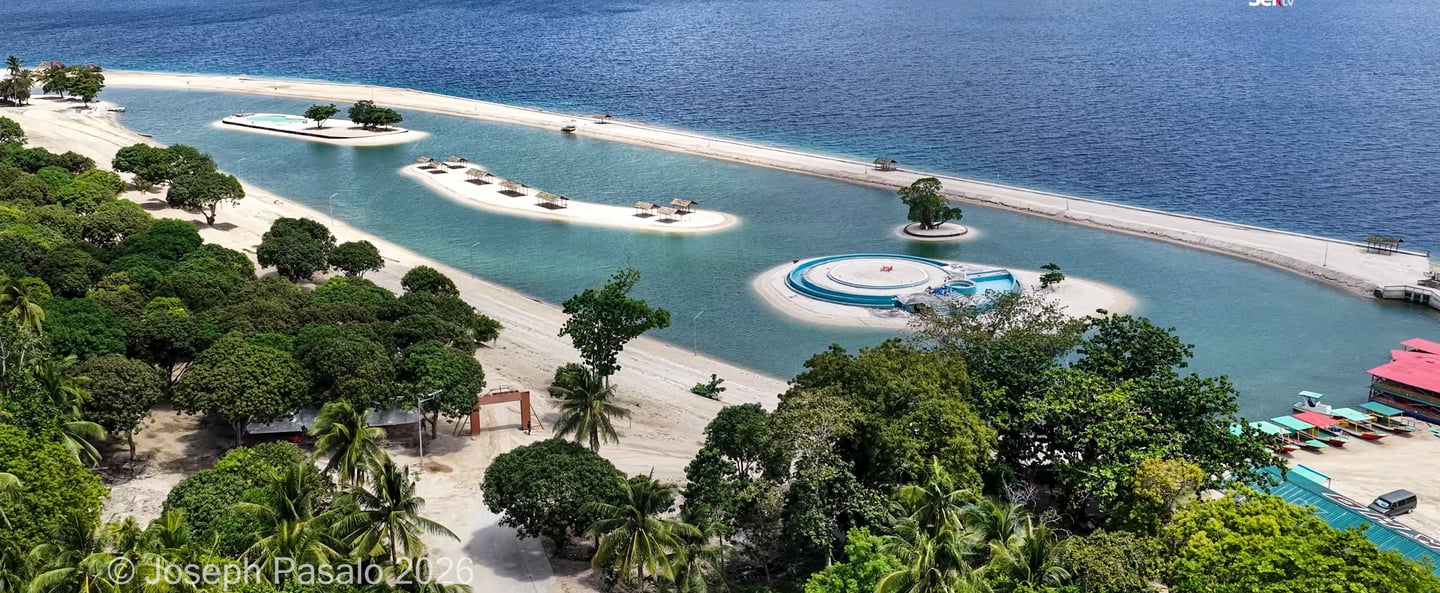 Man-made lagoon in Masbate