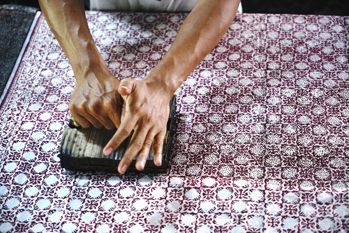 proses batik cap