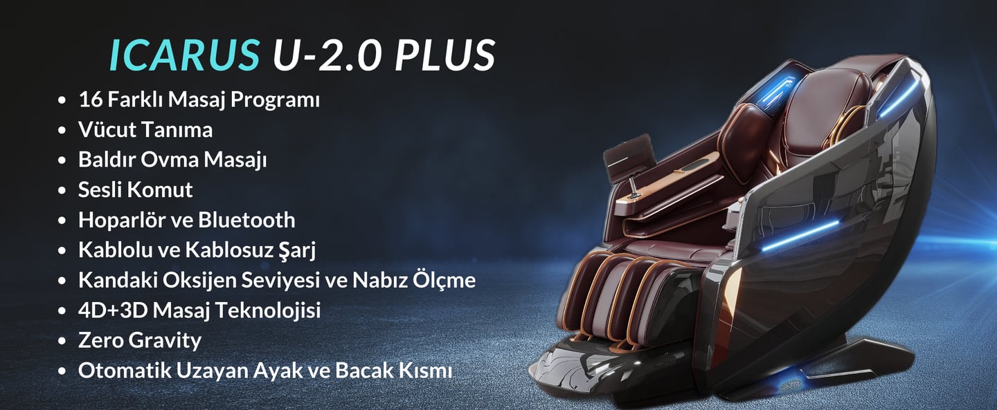 icarus'a ait u-2.0 plus masaj koltuğu