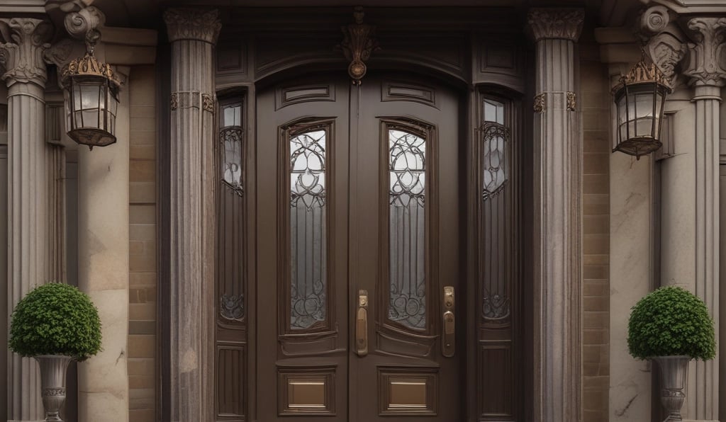 Elegant concierge arranging keys in a refined, stylish office setting.