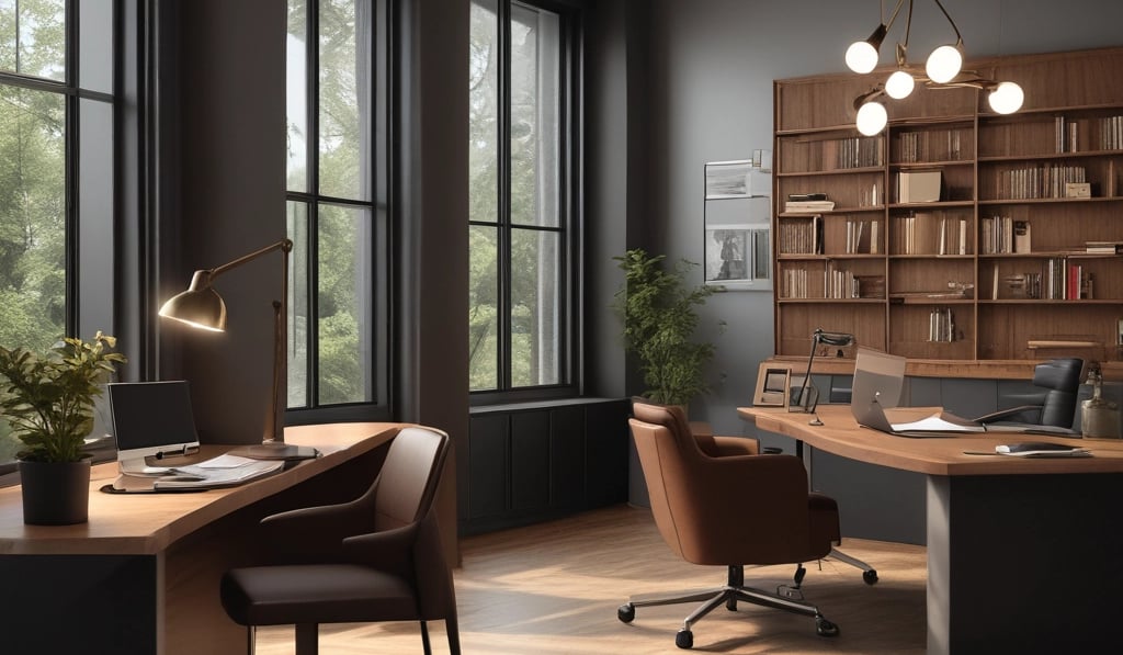 A friendly small business owner placing a lynxreview QR code plaque on their storefront.